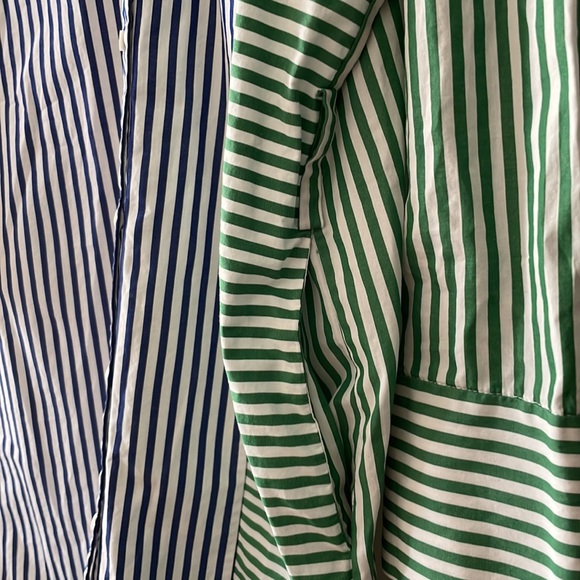 MO&Co Asymmetrical Striped Shirt Dress Size Medium - Picture 5 of 8